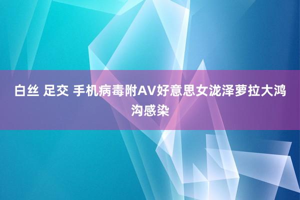 白丝 足交 手机病毒附AV好意思女泷泽萝拉大鸿沟感染
