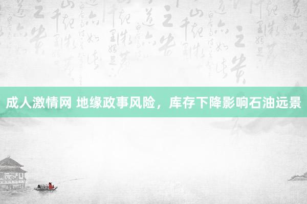 成人激情网 地缘政事风险，库存下降影响石油远景